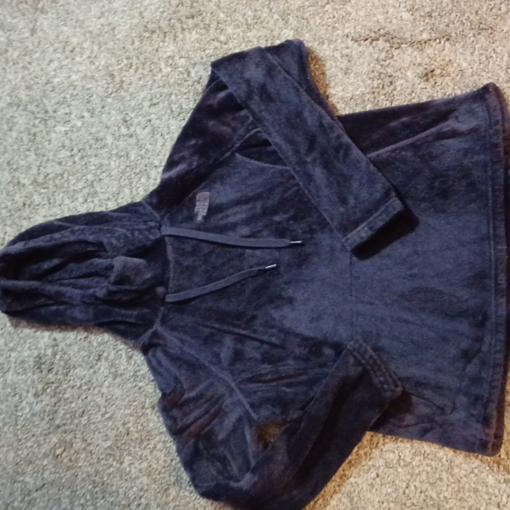 North Face Osito Fuzzy Hooded Pullover~Size Large